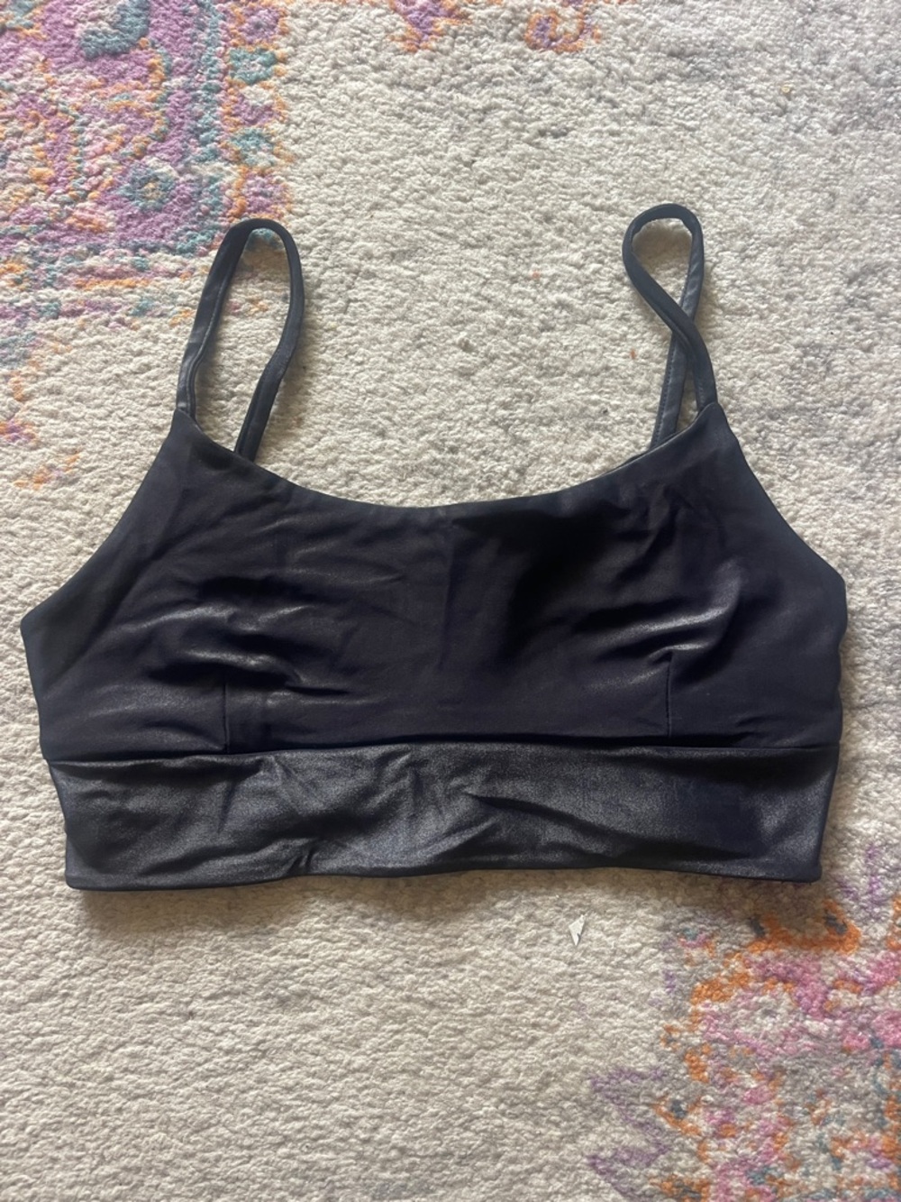 Carbon 38, shiny bra top size small used, but lots of life left very comfortable